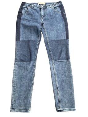 Mos Mosh Corney Patch Jeans Mid-Rise Taper Leg Jeans (29x30)